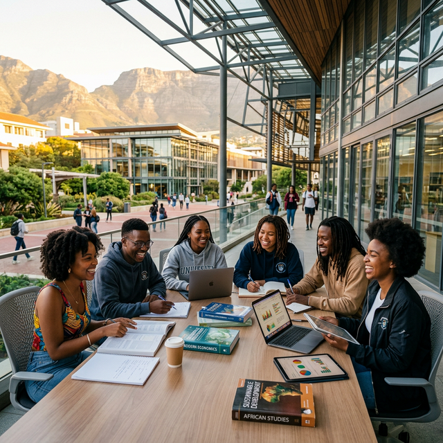 African University Students Studying